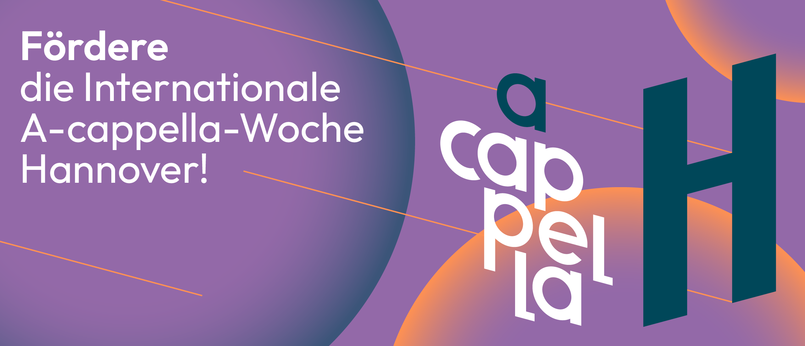 Fördere die Internationale A-cappella-Woche Hannover!